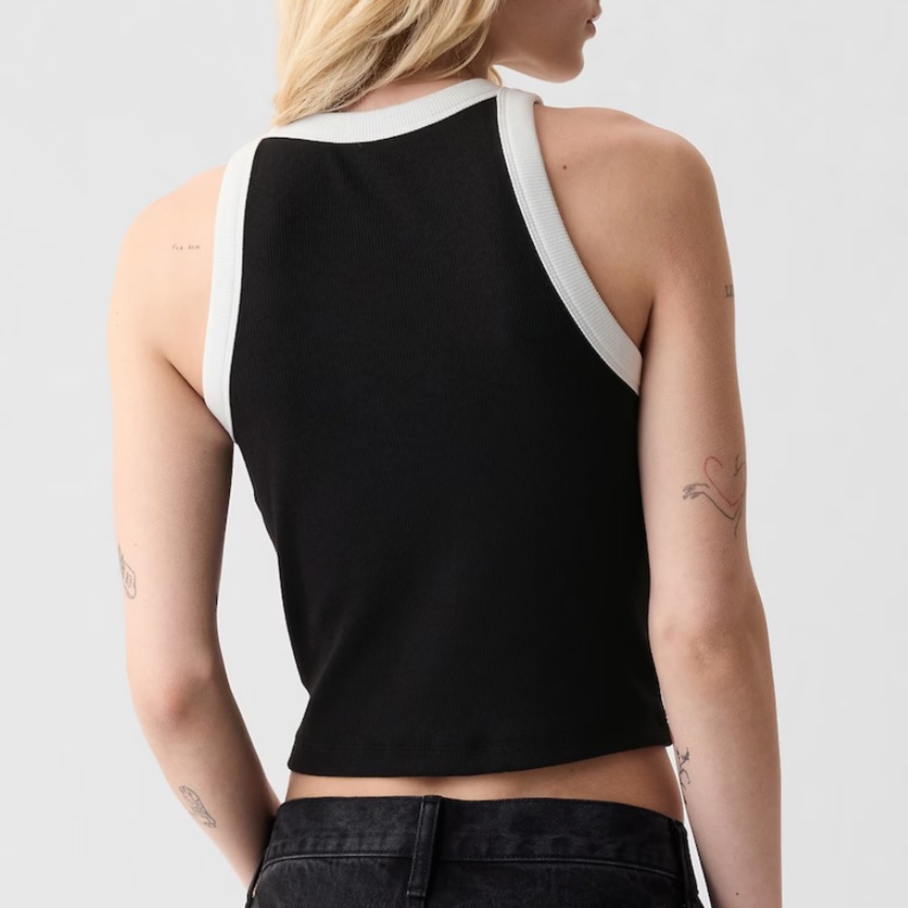 H&M Ribbed Tank Top NWT - Picture 2 of 8